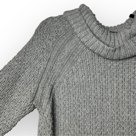 Hilary Radley Grey Knit Cowl Neck Sweater L - Picture 3 of 6